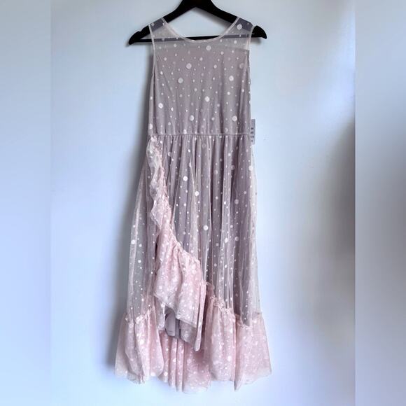 JOYFOLIE Mia Joy Girls Dress Gracie Ecru 14 NEW tiered Sheer Cottagecore Fairy - Picture 2 of 12